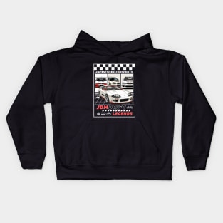 Japanese Retro Racing JDM car Kids Hoodie